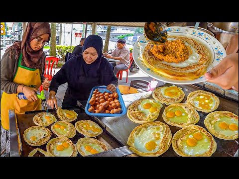 Egg Ring Paratha With Chicken Keema Overloaded Making In Malaysia.