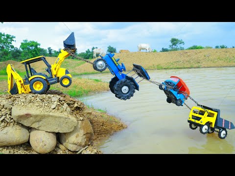 BharatBenz Dumper Tipper Swaraj Tractor Auto Rickshaw @ccident Pulling Out Tractor 4WD JCB ? CS Toy