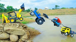 BharatBenz Dumper Tipper Swaraj Tractor Auto Rickshaw @ccident Pulling Out Tractor 4WD JCB ? CS Toy 