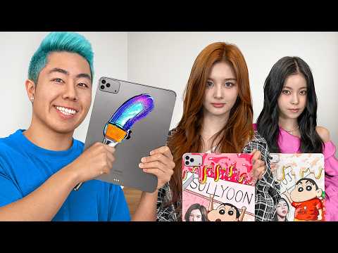 I Surprised NMIXX With a Custom iPad Mural!