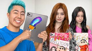 I Surprised NMIXX With a Custom iPad Mural!