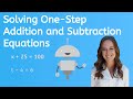 Solving One-Step Equations with Addition and Subtraction