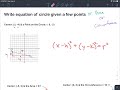 Writing Circle Equations Without Knowing the Radius