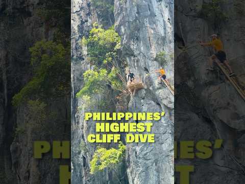 The Highest Cliff Dive in the Philippines (el nido)