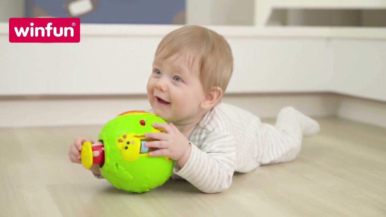 Шар развивающий WinFun Обезьянка - видео