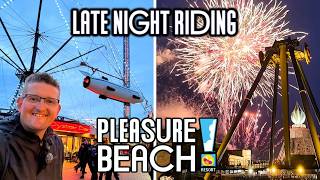 Blackpool Pleasure Beach Late Night Riding & Fireworks Vlog 2026