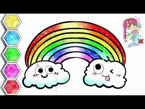 How To Draw Rainbow Step By Step | Rainbow Drawing & Coloring for Kids #art #kids #cute #satisfying