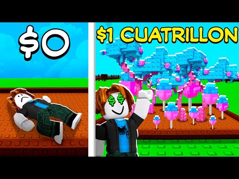 Jardín de $0 A $1 CUATRILLÓN en Grow A Garden