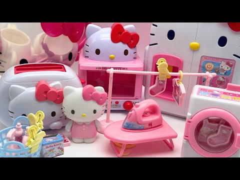 8 minutes Satisfying with Unboxing VERY CUTE Hello Kitty Laundry Set ASMR