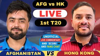 Asia Cup 2025 Live Afghanistan vs Hong Kong, 1st Match | AFG vs HK Live Score and Fan Commentary