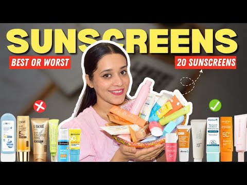 Reviewing All My *Sunscreens* BEST OR WORST | 20 Sunscreens Tested☀️ | Just another girl