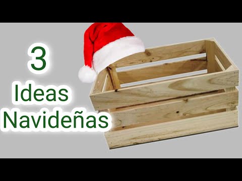 3 Adornos Navideños PARA VENDER - Manualidades Navideñas con Cajas de Frutas .