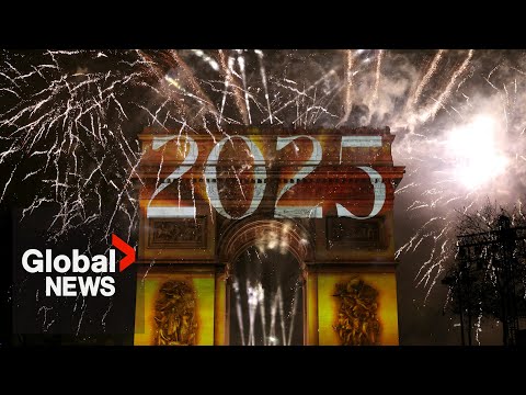 New Year’s 2025: Paris celebrates with dazzling fireworks around Eiffel Tower