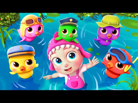 Five Little Ducks | Funny Bunny - Nursery Rhymes & Kids Songs