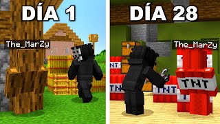 SOBREVIVÍ 28 DÍAS dentro de una BASE SECRETA de Hackers en MINECRAFT | Ep. 4