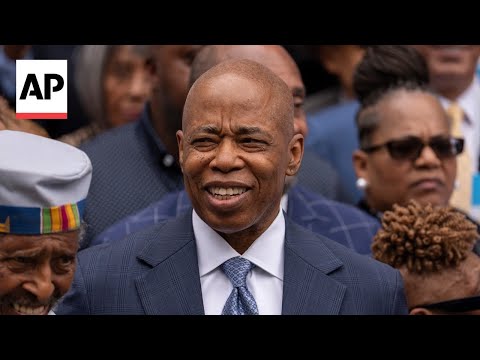 YouTube video thumbnail: New York Mayor Eric Adams Hosts Event to Launch Campaign for Re-Election