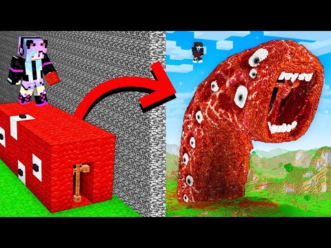 I Cheated With TRAIN EATER WORM In Minecraft Build Battle!