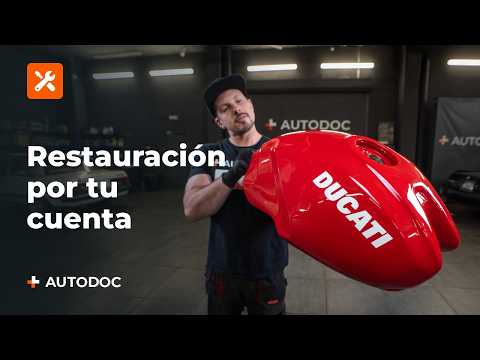 Restauración del depósito de combustible de la moto