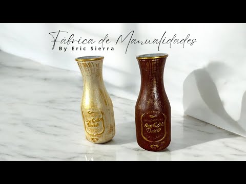 Encantadores floreros hechos con botellas leche, Ideas 2025, Diy, Decora a mano, Artesanado