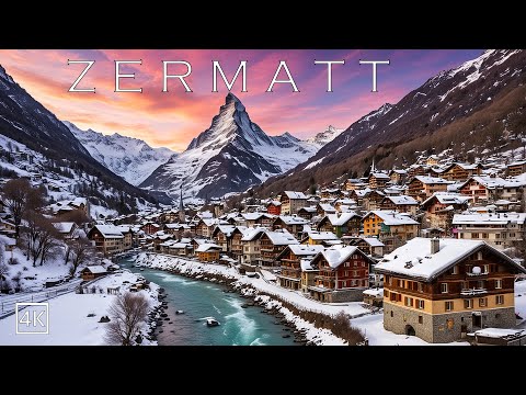 Zermatt Switzerland 🇨🇭❄️🎄A Magical Christmas in Zermatt Winter Wonderland 4K❄️🎄