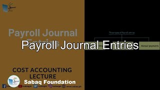 Payroll Journal Entries
