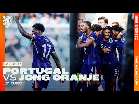 10 men WIN vs Portugal! ❤️‍🔥 | Highlights Portugal - Jong Oranje (#U21EURO)
