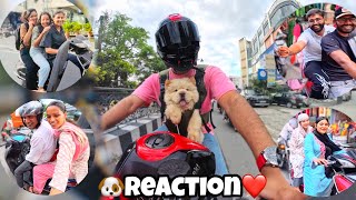 ❤️Riding My Kawasaki ZH2 with My Cute Dog🐶 | Market Reaction #dog #reaction #kawasaki