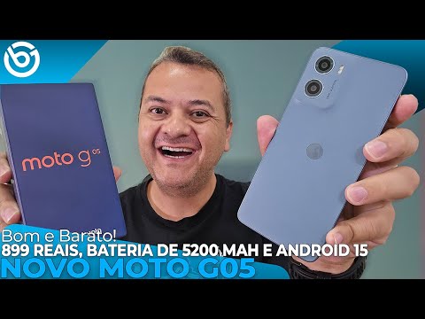 Novo MOTO G05 | Por 899 Reais, c/ Bateria de 5200 mAh e Android 15! Unboxing e Impressões