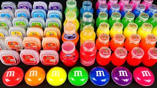 Satisfying Video How to make Rainbow Store Bought Slime Mixing All My Slime Smoothie Cutting ASMR