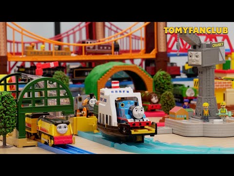 Thomas the Tank Engine Plarail Exciting Cruise and Bash Log Loading and Unloading | TOMY FANCLUB