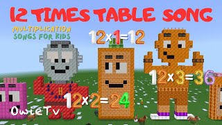 12 Times Table Song for Kids | Fun Multiplication Song | Learn with Owie TV