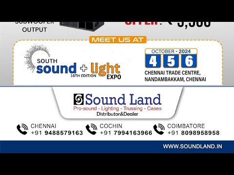 Sound Land At South Sound + Light Expo Chennai 2024