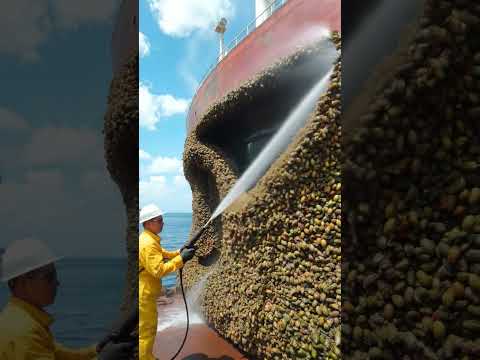 The staff are really busy all day, either cleaning barnacles from whales or from ships ep8 #ship