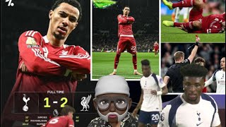Liverpool FC beat 9-man Tottenham in a dramatic Premier League showdown Oh Kudus Can’t ‼️🥹