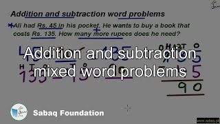 Addition and subtraction mixed word problems
