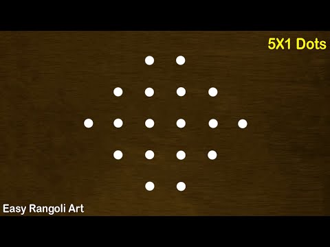 Easy and simple Rangoli 6 dots | latest new daily rangoli designs | unique muggulu designs