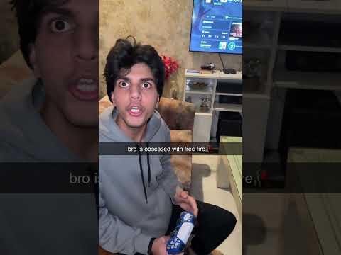 bro is obsessed with free fire🥀 #funny #relatable #freefire #freefirememes #ps5 #indianmeme #shorts