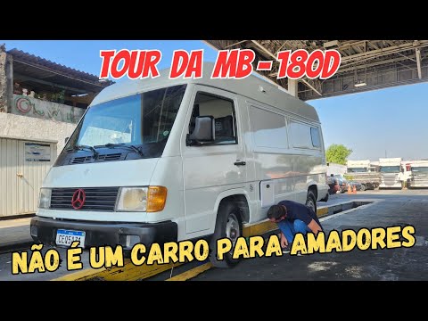 O TOUR MAIS ESPERADO DO YOUTUBE, É O DA MB-180D. MONTADO EM UMA VAN QUE PAGUEI R$ 18.000.00