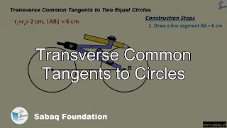 Transverse Common Tangents to Circles2
