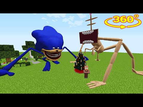 SURVIVING FROM MEGA HORN HEAD & SHIN SONIC ARRIVAL in Minecraft - Gameplay