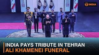 India Pays Tribute to Iran's Late Supreme Leader Ali Khamenei in Tehran
