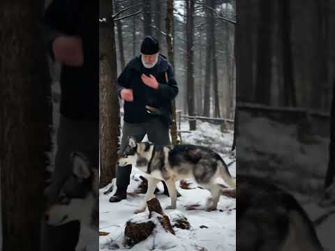 The SMART WOLF's Desperate Rescue of the Injured Polar Bear