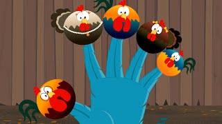 Rooster Finger Family Song and More Nursery Rhymes for Toddlers