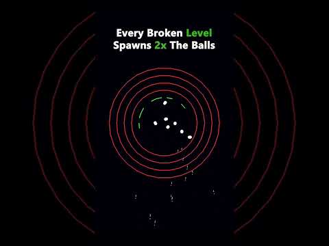 Every time more balls spawn! #satisfying #viral #simulation