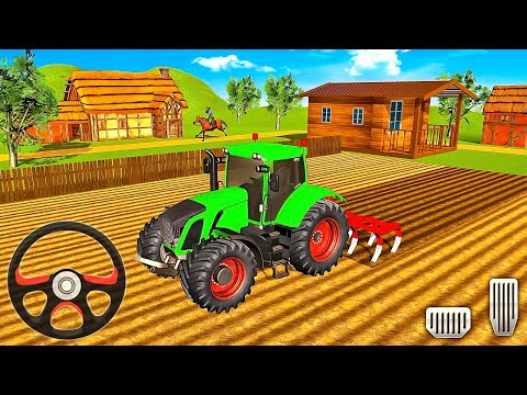 Real Tractor Driving Simulator 2025 - Farm Harvester Tractor Driving 3D - Android Gameplay