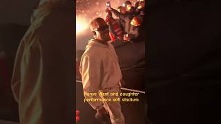 Kanye West and daughter performance sofi stadium #kanyewest #ye #sofistadium #trendingnow