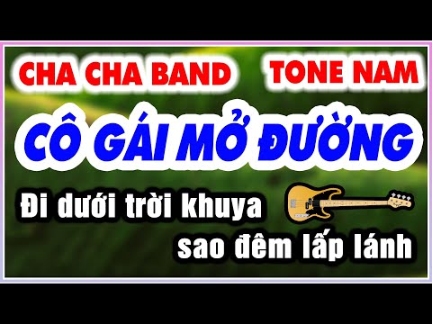 Karaoke CÔ GÁI MỞ ĐƯỜNG | Tone Nam CHA CHA CHA KORG | Karaoke Nhạc Sống 9669 KLA