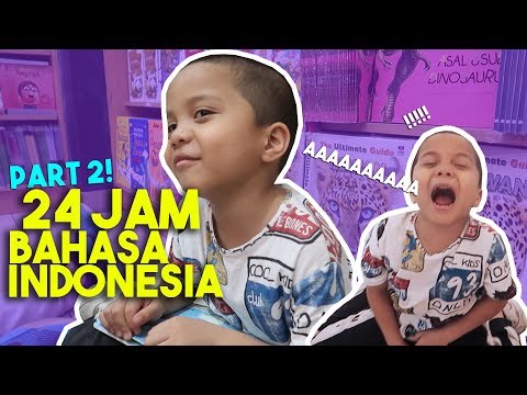 Ngomong Bahasa Inggris Dihukum TERIAK DI MALL! Qahtan Malu Banget! | 24 Jam Bahasa Indonesia #PART2