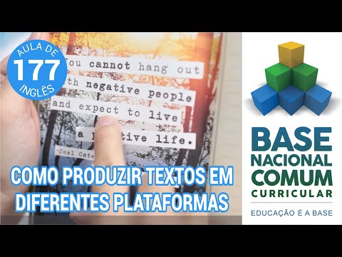 AULA DE INGLÊS  Produzir textos multimodais em inglês BNCC