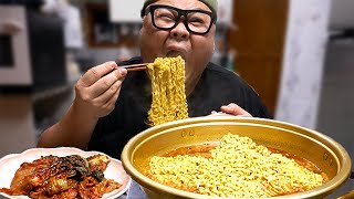 라면 샤브샤브 아세요.극강의 꼬들함│Ramen Mukbang Eatingshow